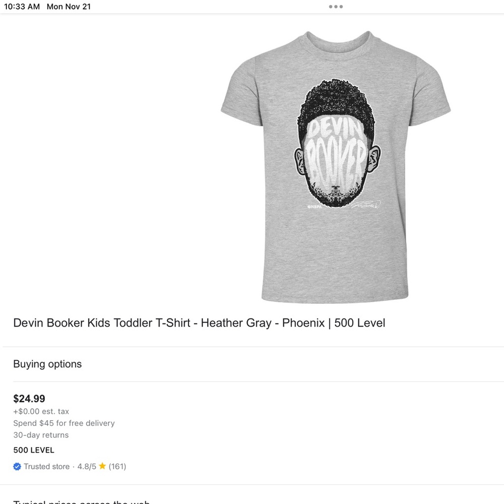 ‘American Apparel’ Devin Booker Baby Onesie - Picture 7 of 7